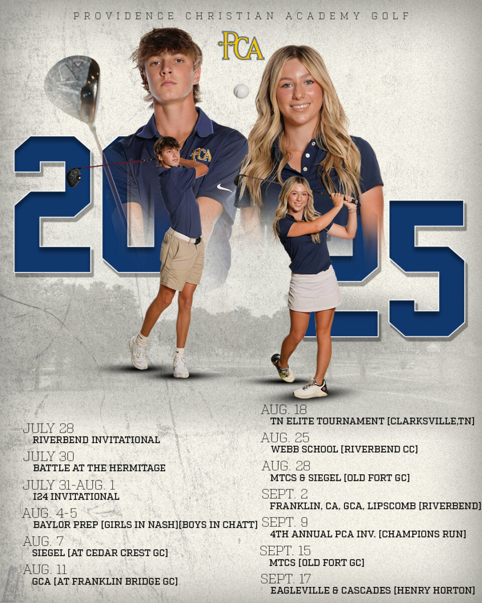 Athletics 9 2025 GOLF SCHEDULE